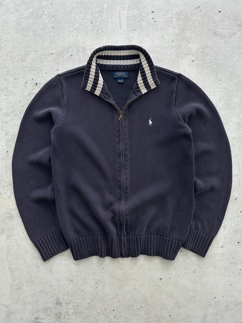 Ralph Lauren Chunky Knit Zip Up Jumper (S)