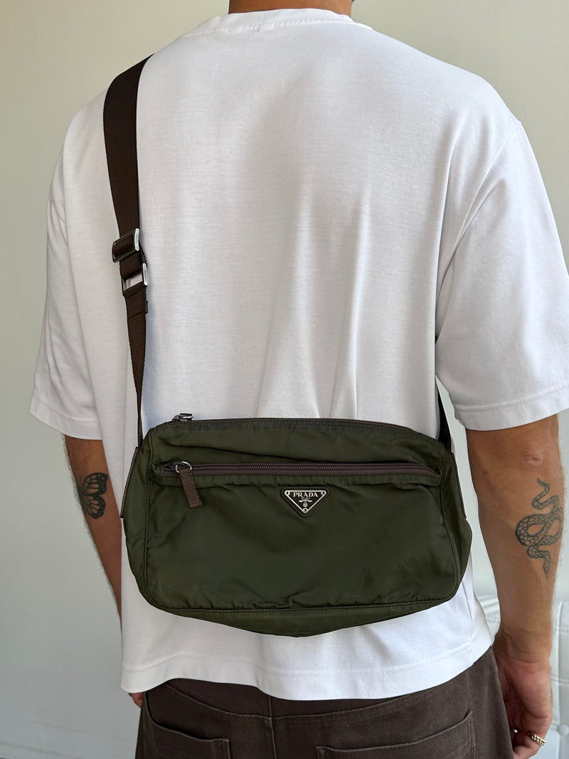 Prada Nylon Crossbody / Shoulder Bag (One Size)