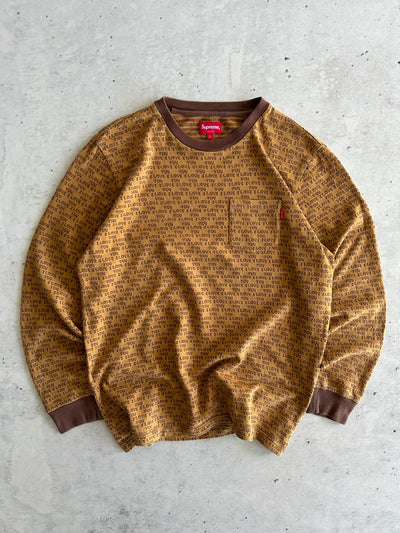 Supreme I Love You jacquard long sleeve T Shirt (L)
