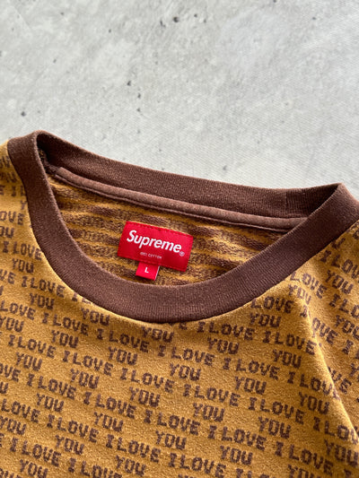 Supreme I Love You jacquard long sleeve T Shirt (L)