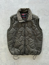 Vintage O'Neill cloud stitch Zip Up Quilted Gilet (XL)