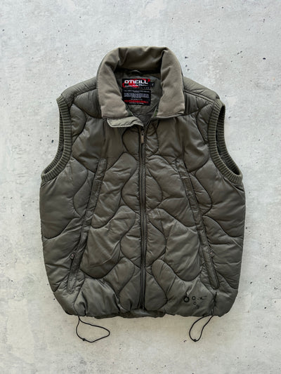 Vintage O'Neill cloud stitch Zip Up Quilted Gilet (XL)