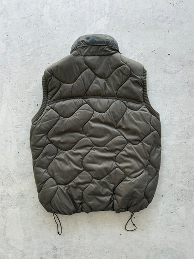 Vintage O'Neill cloud stitch Zip Up Quilted Gilet (XL)