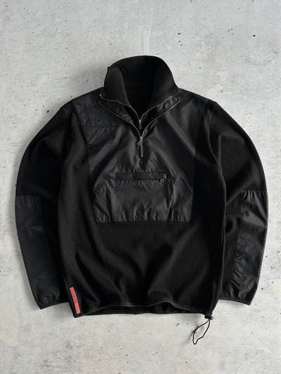 Prada Sport Double 1/4 Zip Knit Pullover Jumper (M)