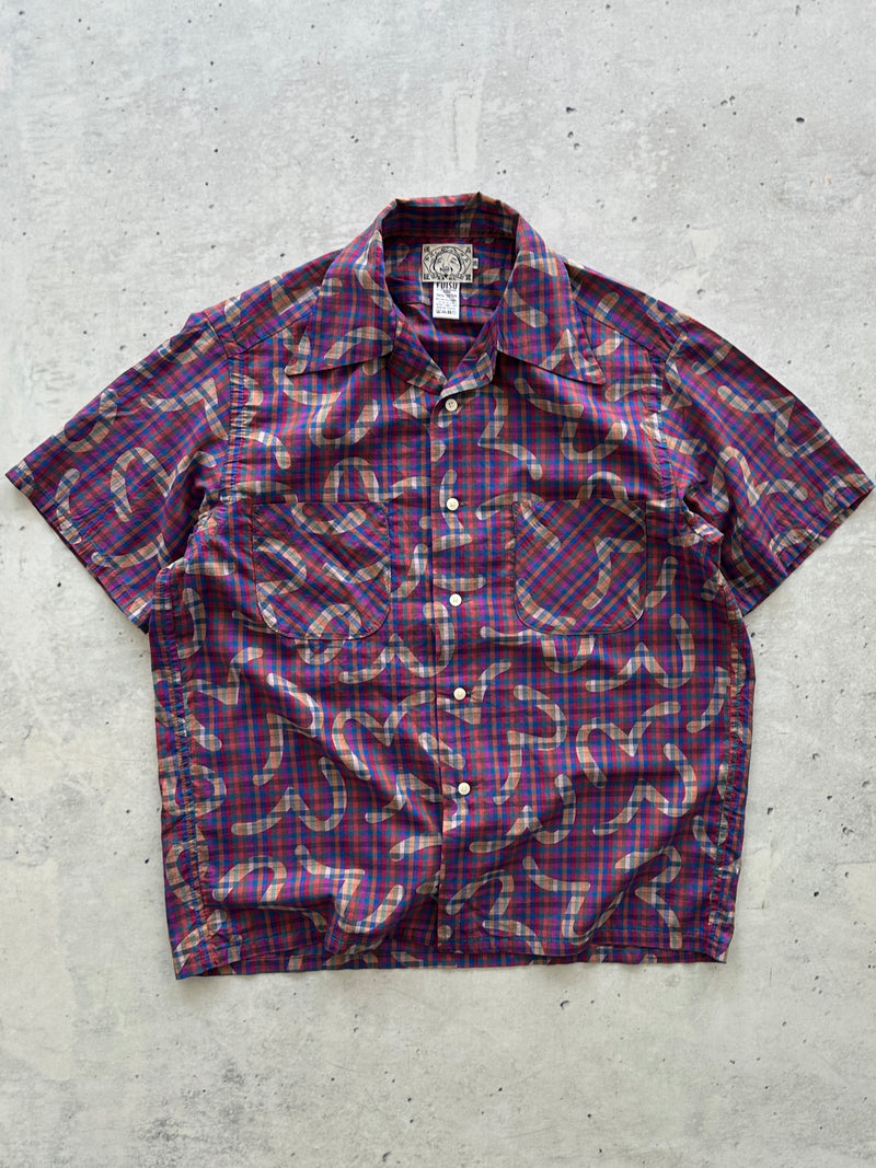 Evisu Gull Wing Gingham Shirt (L)