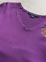 Ralph Lauren Sport V Neck Knit Jumper (Women's XL)