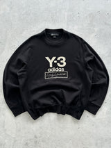 Y-3 Adidas Embroidered Logo stacked Crewneck Sweatshirt (M)