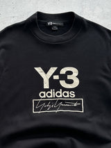 Y-3 Adidas Embroidered Logo stacked Crewneck Sweatshirt (M)