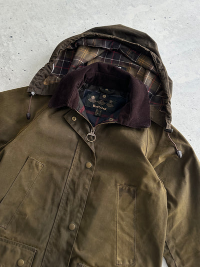 Barbour Acorn Wax zip up jacket (Women's UK 8)