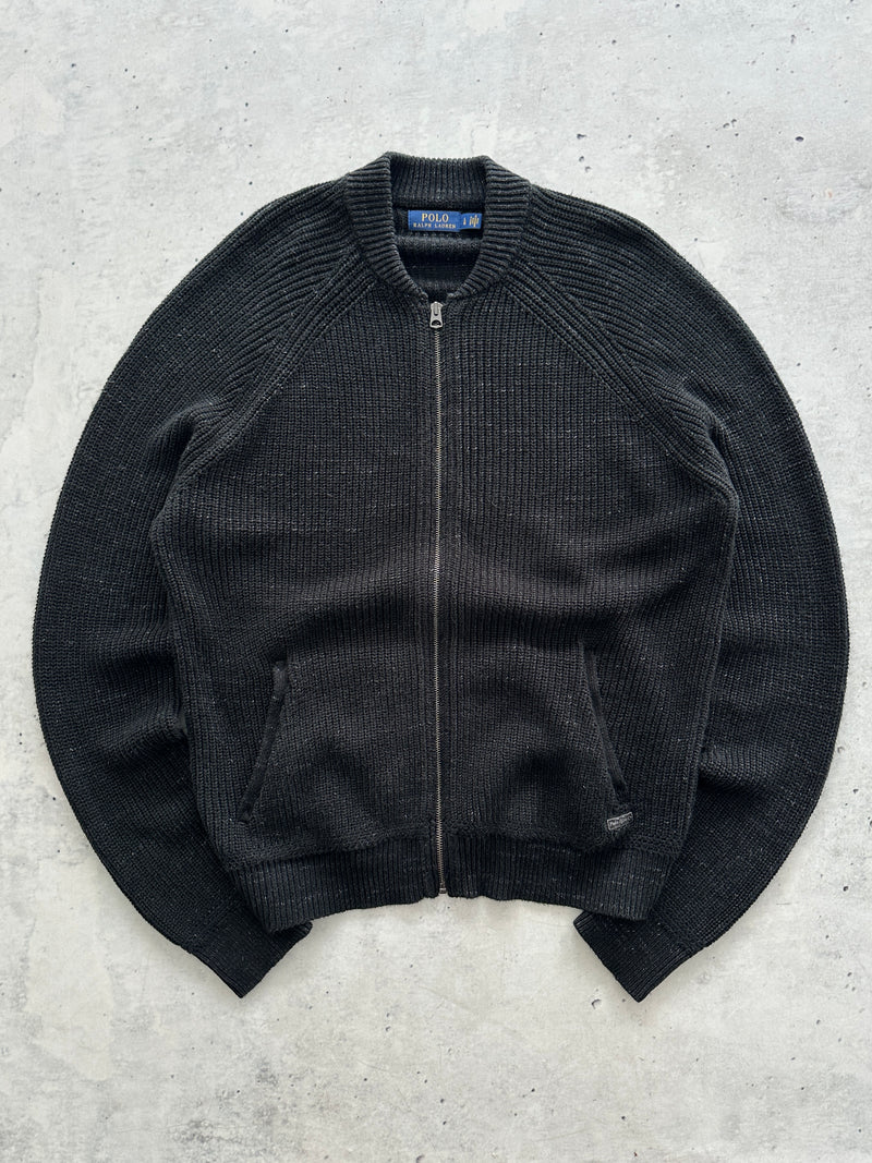 Ralph Lauren Chunky Knit Zip Up Cardigan / Jumper (XL)