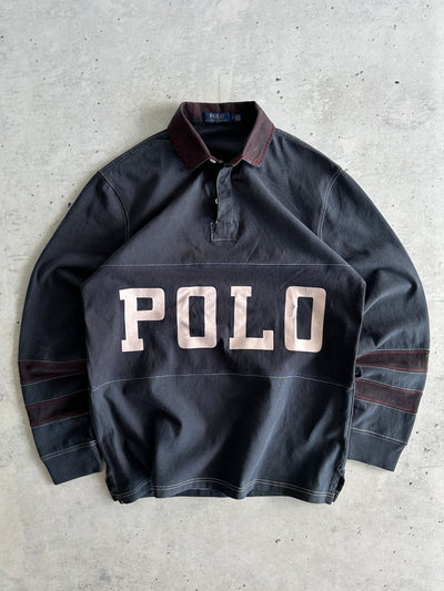 Ralph Lauren Polo Overdyed Heavyweight Rugby Shirt (M)