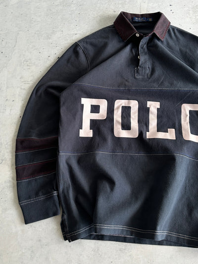 Ralph Lauren Polo Overdyed Heavyweight Rugby Shirt (M)
