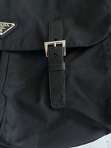 Prada Tessuto Nylon double buckle Messenger Bag (One Size)