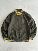 00's Stussy Spell Out Skull Varsity Jacket (L)