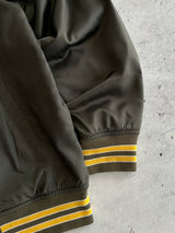 00's Stussy Spell Out Skull Varsity Jacket (L)