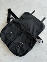 Prada Tessuto Nylon double buckle Messenger Bag (One Size)