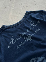 Evisu Gull Wing script print T Shirt (M)