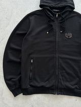 Dolce & Gabbana metal emblem Crown Zip Up Hoodie (XL)