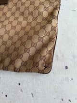 Vintage Gucci GG Canvas Messenger / Crossbody Bag (One Size)