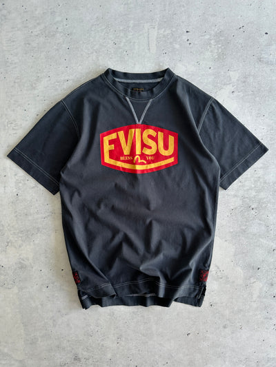 Evisu Overdyed Spell Out T Shirt (S)