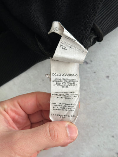 Dolce & Gabbana metal emblem Crown Zip Up Hoodie (XL)