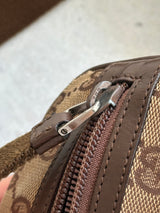 Vintage Gucci GG Canvas Messenger / Crossbody Bag (One Size)