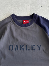 90's Oakley Spell Out Long Sleeve T Shirt (M)