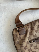 Vintage Gucci GG Canvas Messenger / Crossbody Bag (One Size)
