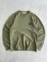 AW/17 Stone Island Patch Logo Long Sleeve T Shirt (L)