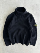 AW/00 Stone Island Chunky Knit Wool Turtle Neck jumper (M)
