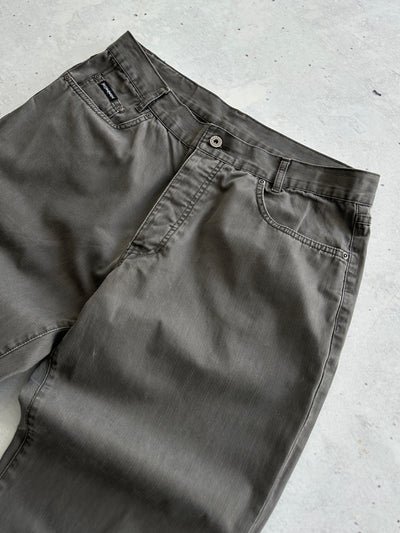 00's YSL Embroidered Logo Straight Leg Trousers (W34 x L32)