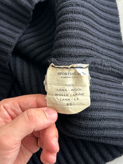 AW/00 Stone Island Chunky Knit Wool Turtle Neck jumper (M)