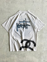 00's Stussy reversible Script Graphic T Shirt (L)