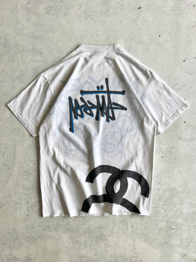 00's Stussy reversible Script Graphic T Shirt (L)