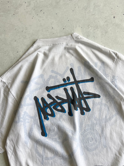 00's Stussy reversible Script Graphic T Shirt (L)