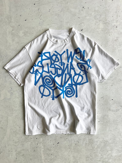 00's Stussy reversible Script Graphic T Shirt (L)