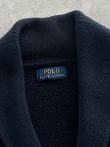 Ralph Lauren Big Logo Chunky Knit Shawl Collar Cardigan (S)