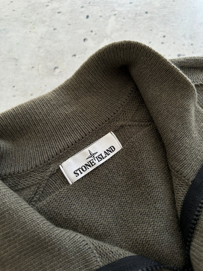 AW/18 Stone Island Chunky Wool Knit 1/4 Zip Jumper (M)