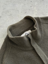 AW/18 Stone Island Chunky Wool Knit 1/4 Zip Jumper (M)