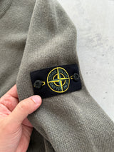 AW/18 Stone Island Chunky Wool Knit 1/4 Zip Jumper (M)