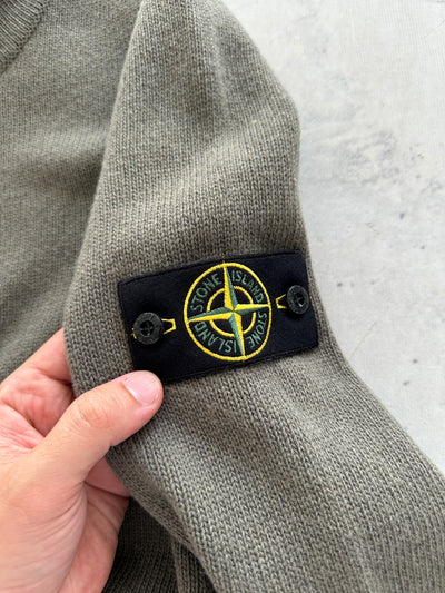 AW/18 Stone Island Chunky Wool Knit 1/4 Zip Jumper (M)