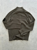 AW/18 Stone Island Chunky Wool Knit 1/4 Zip Jumper (M)