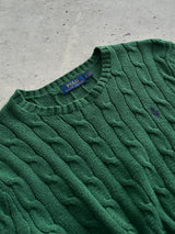 Ralph Lauren Cable Knit Crewneck Jumper (S)