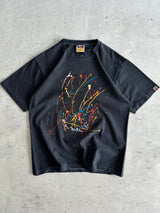 BAPE Overdyed Paint Splatter T Shirt (M)