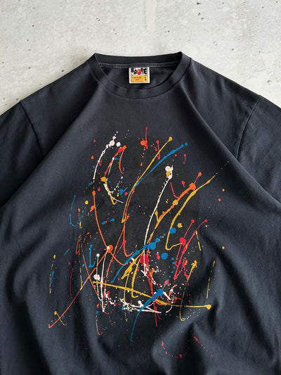 BAPE Overdyed Paint Splatter T Shirt (M)