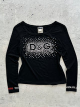 Dolce & Gabbana embossed spell out Top (Women's S)