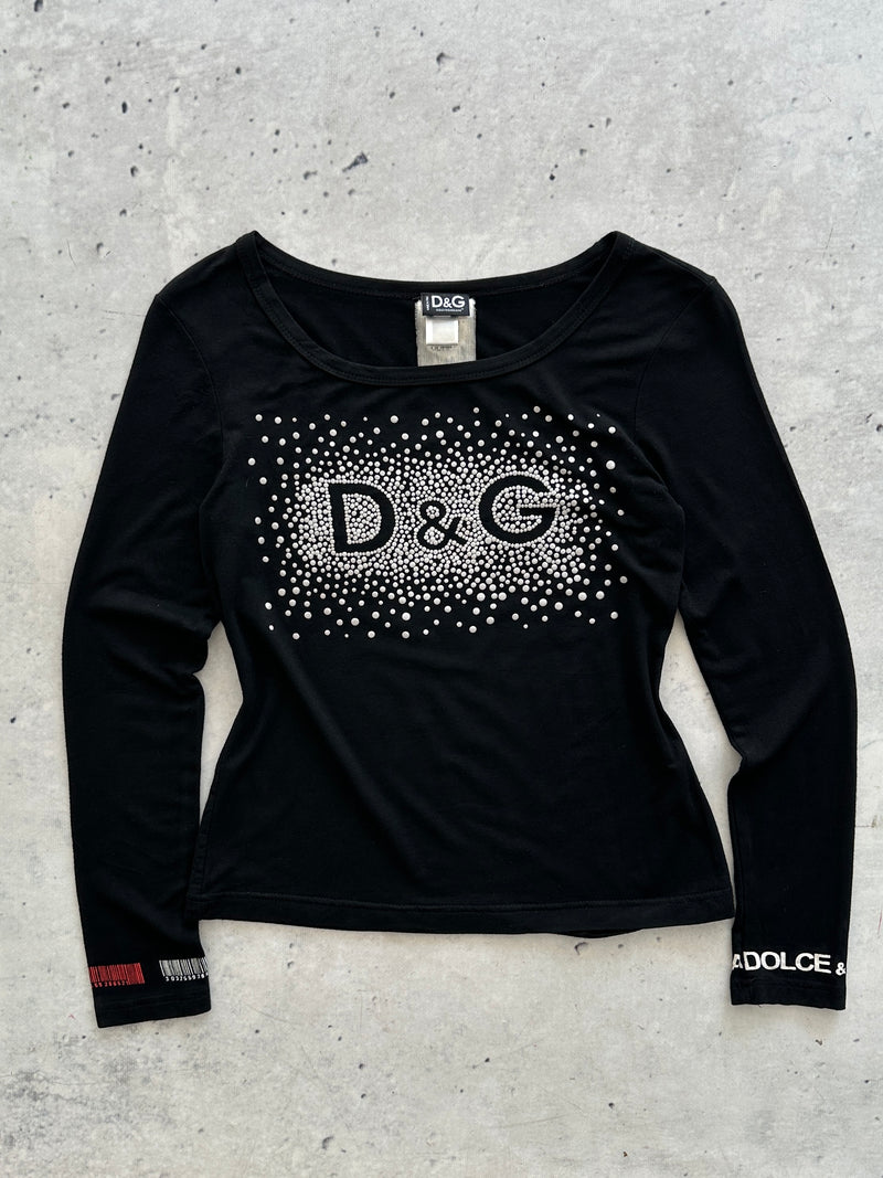 Dolce & Gabbana embossed spell out Top (Women's S)