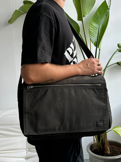 Porter Yoshida & Co Large Canvas Shoulder Bag (One Size)