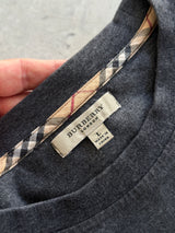 00's Burberry Heavyweight Front Pocket T Shirt (L)