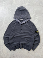 AW/04 Stone Island Hooded Wool Pullover Jumper (L)